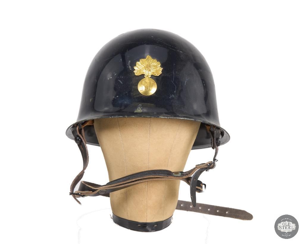 French M51 Dark Blue High Gloss Parade Helmet - 4