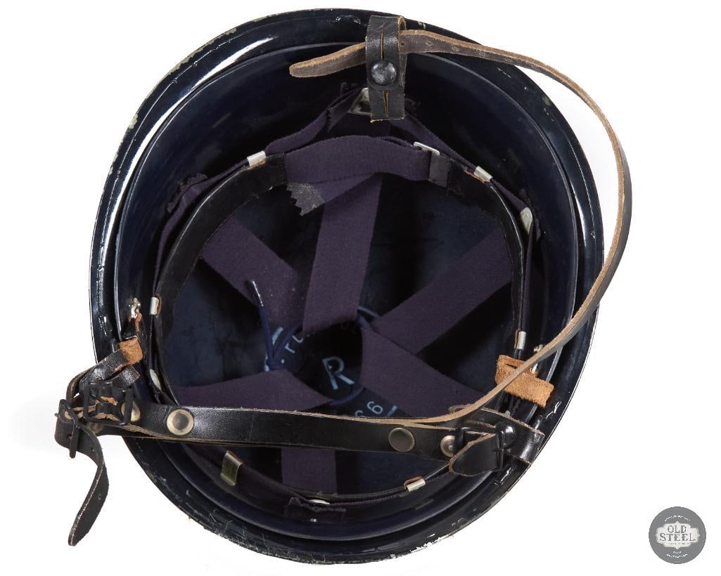 French M51 Dark Blue High Gloss Parade Helmet - 5