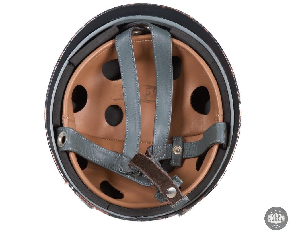 Post-War East German M38 Fallschirmjager Paratrooper Helmet with Liner and Chinstrap - 5