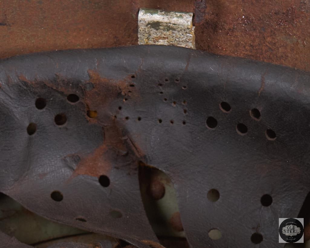 Italian M33 WWII Helmet no chinstrap - 6