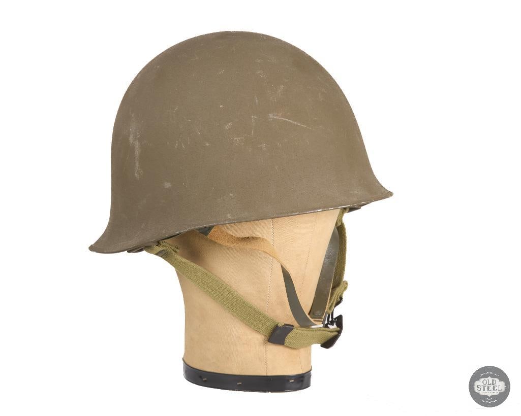 French M51 Helmet: French M51 helmet. Liner's year marking is slightly worn on the third digit but appears to be 1970. THIS ITEM IS AS PICTURED WITH NO FURTHER ATTACHMENTS. ALL SALES ARE FINAL. PLEASE REFER TO