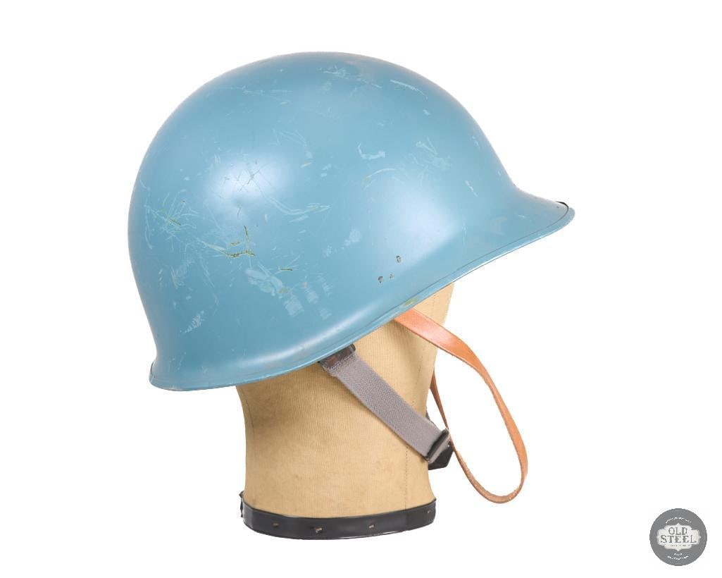 Belgium M51 Helmet with Blue Plastic Liner - 3