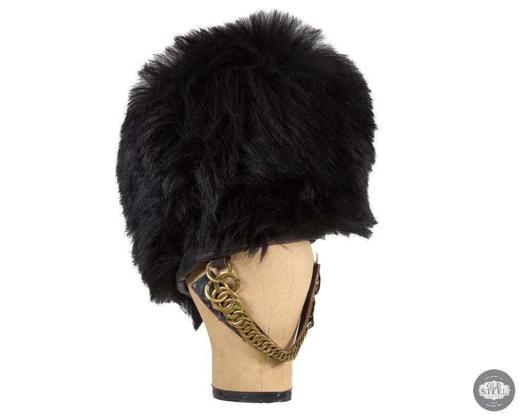 Original British 20th Century Scots Guards Bearskin Helmet with Chin Scales (1 of 5)