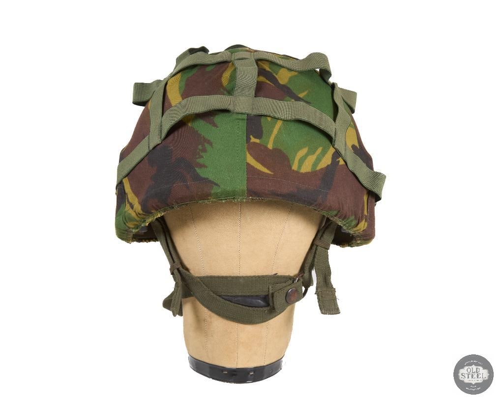 British MK6 Combat Helmet 1987 with DPM Camo Cover - Cronshaw - 2