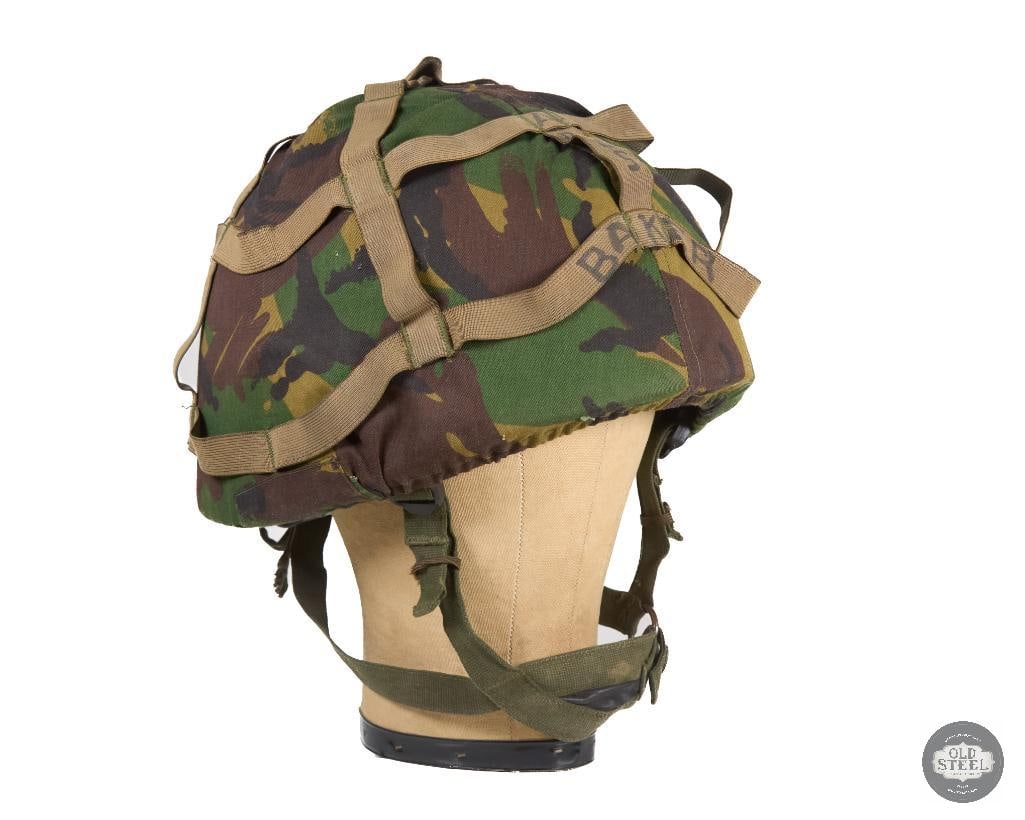British MK6 Combat Helmet 1986 with DPM Camo Cover (1 of 6)