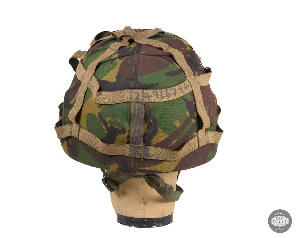 British MK6 Combat Helmet 1986 with DPM Camo Cover - 4