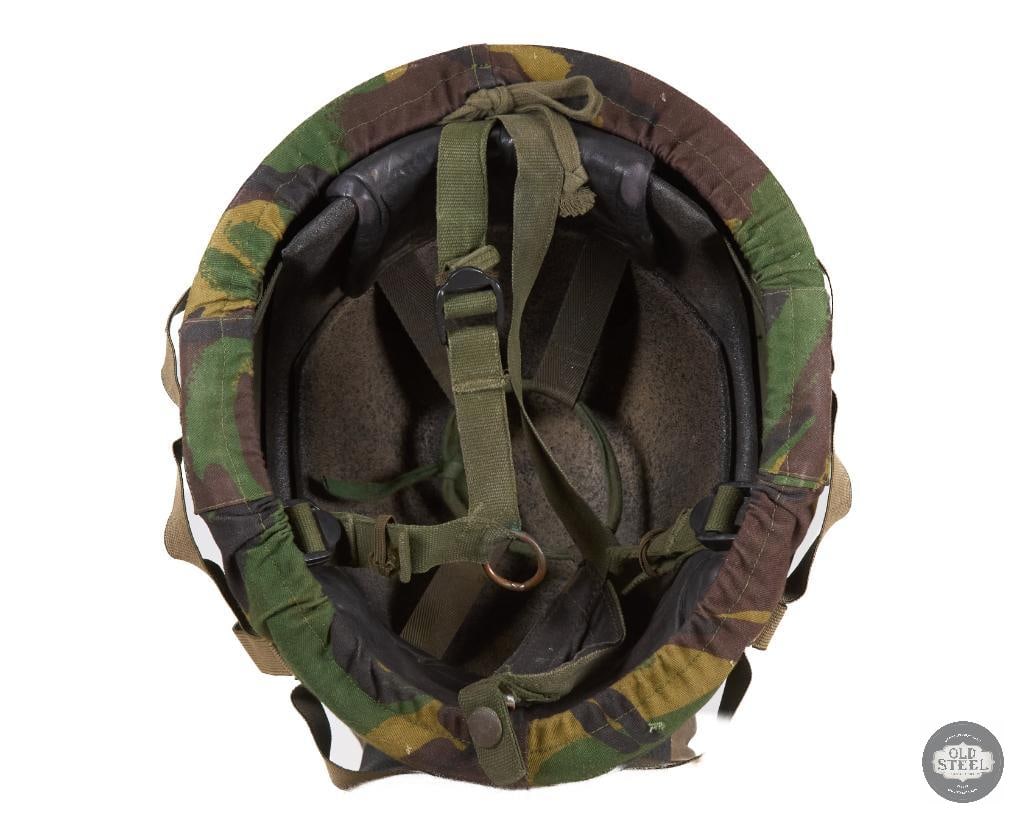 British MK6 Combat Helmet 1986 with DPM Camo Cover - 6