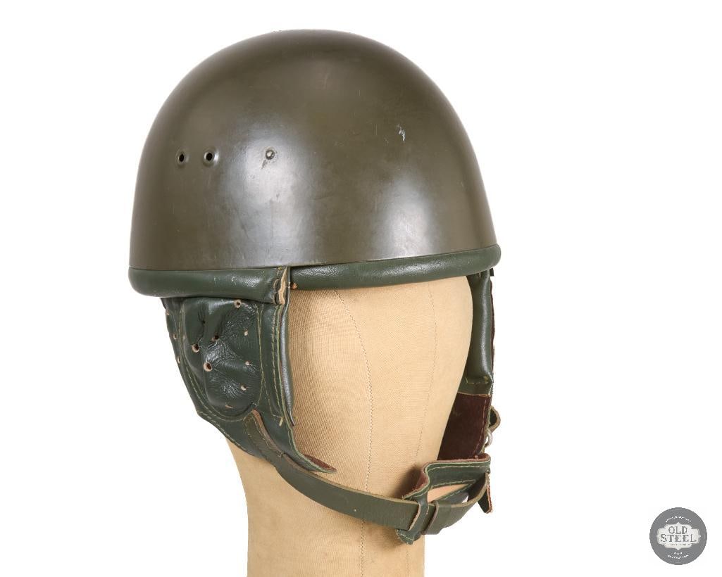 Polish WZ63 Airborne Helmet: Polish WZ63 Airborne Helmet THIS ITEM IS AS PICTURED WITH NO FURTHER ATTACHMENTS. ALL SALES ARE FINAL. PLEASE REFER TO THE AUCTION DESCRIPTION, LOT #1