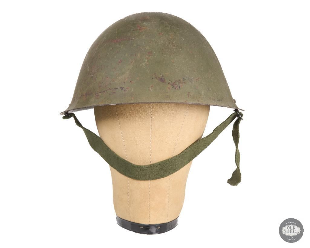 British MKIV Helmet with 1980s Liner and Elastic Chinstrap - 2