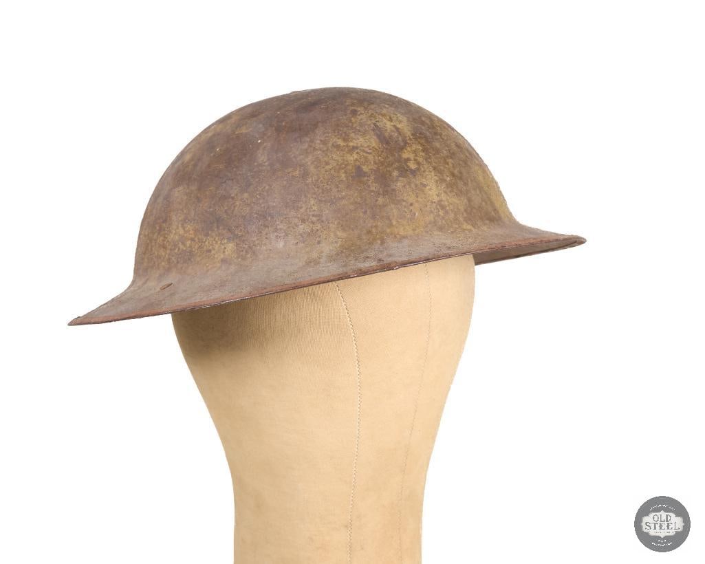 British MK I Brodie Helmet WWI: British MK I Brodie Helmet WWI THIS ITEM IS AS PICTURED WITH NO FURTHER ATTACHMENTS. ALL SALES ARE FINAL. PLEASE REFER TO THE AUCTION DESCRIPTION, LOT