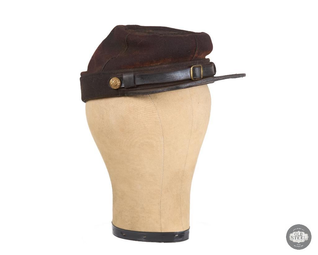 Original Civil War Massachusetts Militia Kepi Cap: Original Civil War Massachusetts Militia Kepi Cap THIS ITEM IS AS PICTURED WITH NO FURTHER ATTACHMENTS. ALL SALES ARE FINAL. PLEASE REFER TO THE AUCTI