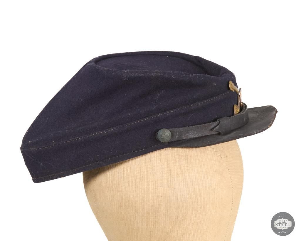 US Civil War Union 5th Cavalry Black Knights Regiment Kepi Cap - 3