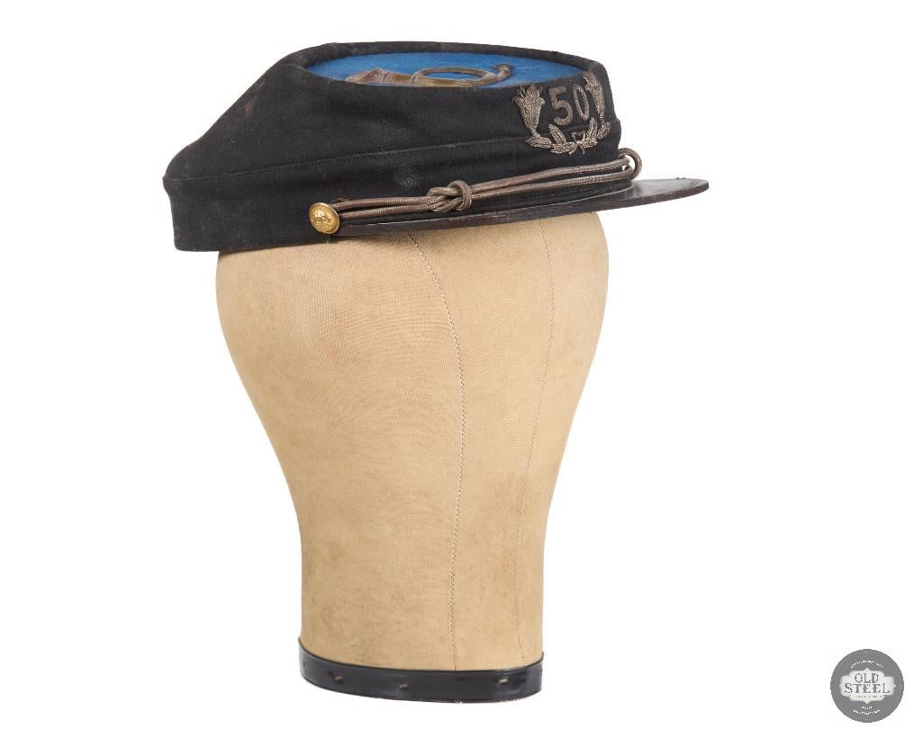 Original Ohio 50th Infantry Regiment Union Bummer Cap: Original Ohio 50th Infantry Regiment Union Bummer Cap THIS ITEM IS AS PICTURED WITH NO FURTHER ATTACHMENTS. ALL SALES ARE FINAL. PLEASE REFER TO THE AUCTION DESCRIPTION, LOT