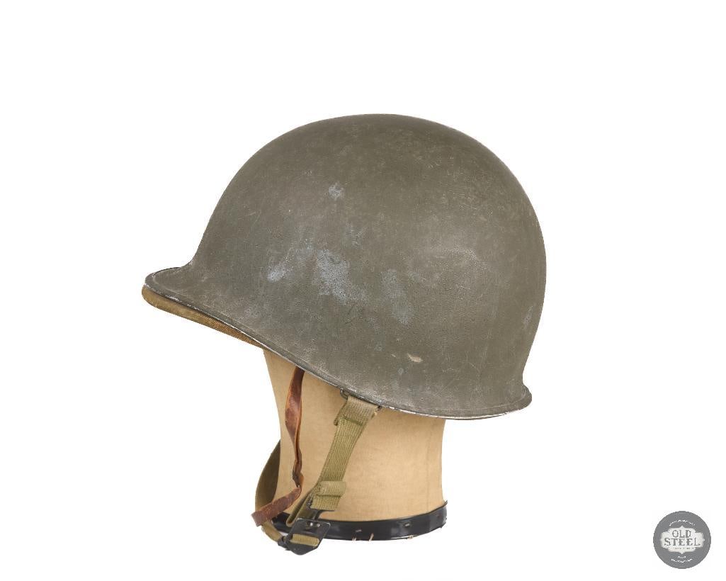 RARE US M1 Hawley Helmet WWII - 4