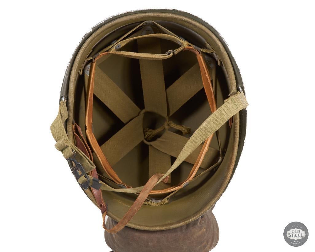 RARE US M1 Hawley Helmet WWII - 5