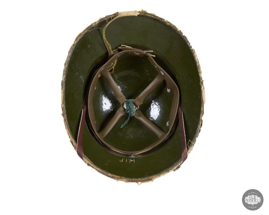 Pre-Cold War USMC Pressed Fiber Hat Range Instructors Hat Pith Helmet - 5