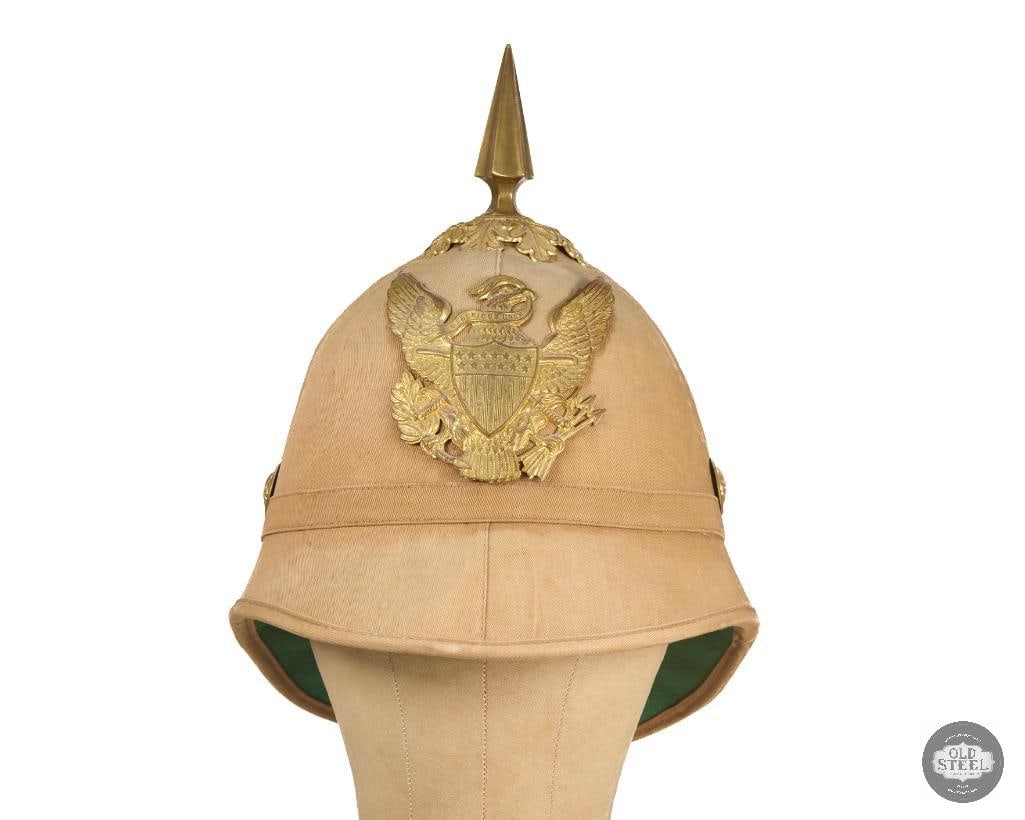 U.S. Spanish-American War Era M-1887 Cavalry Summer Tropical Sun Helmet - 2