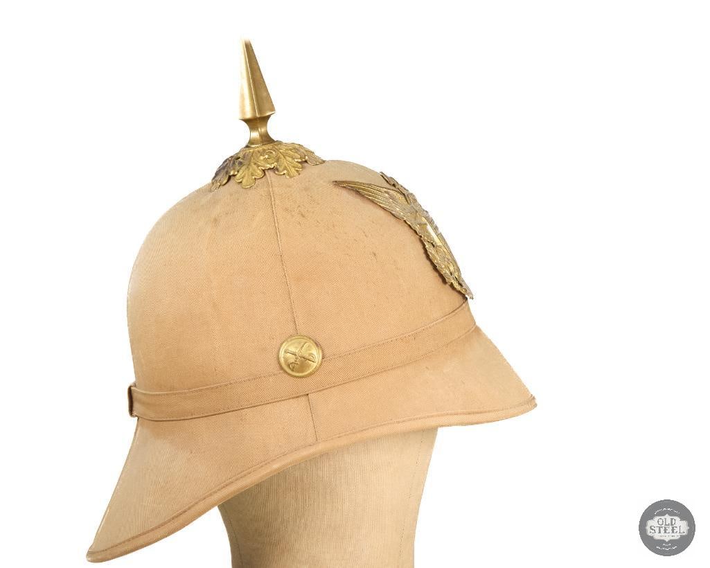 U.S. Spanish-American War Era M-1887 Cavalry Summer Tropical Sun Helmet - 3