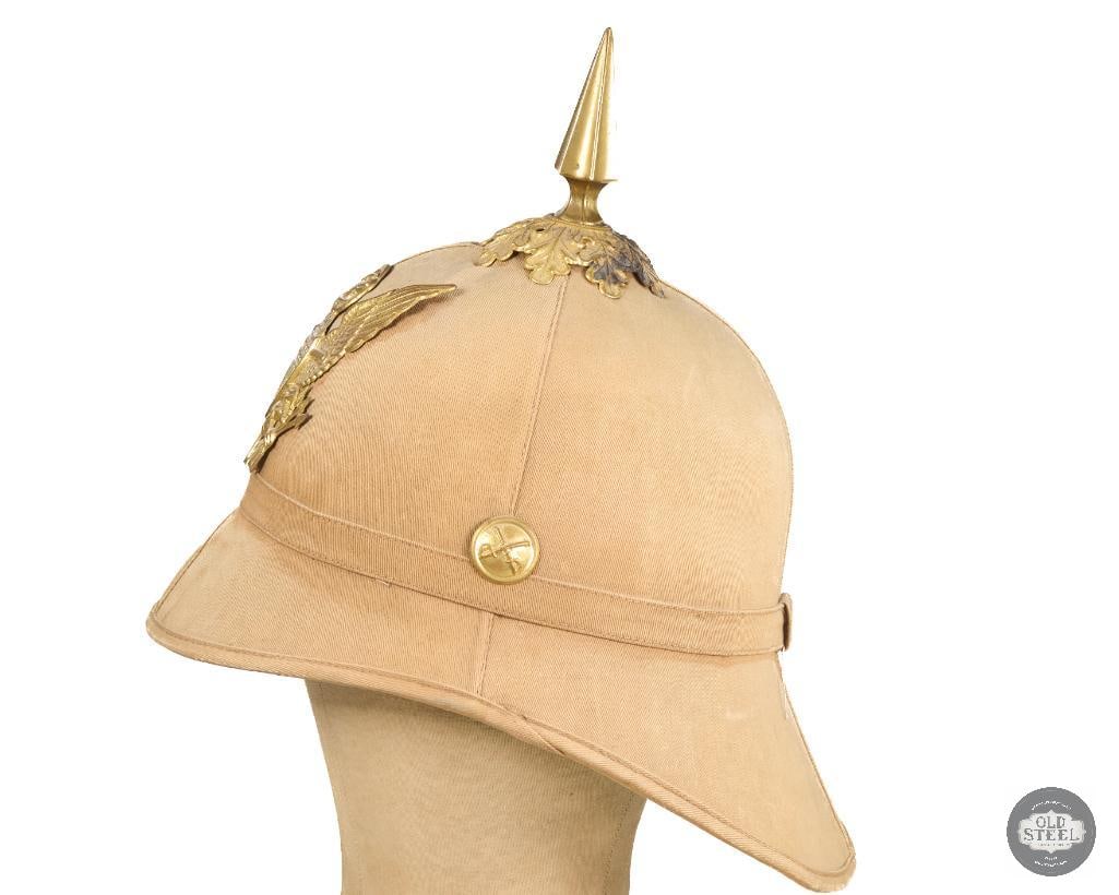 U.S. Spanish-American War Era M-1887 Cavalry Summer Tropical Sun Helmet - 4