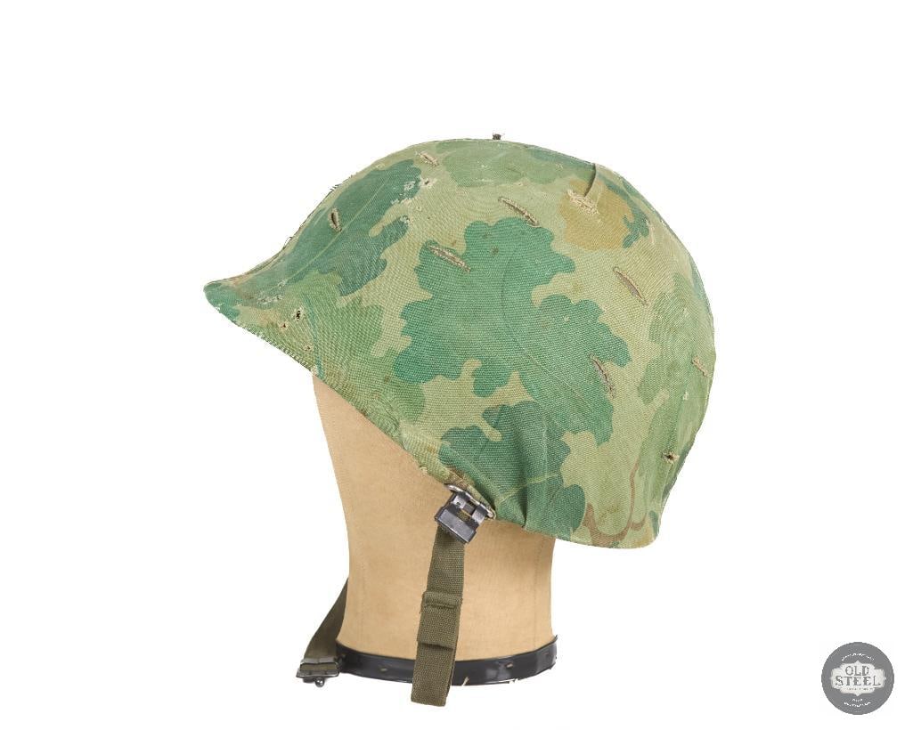 US M1 Helmet Vietnam War with Cover - 4