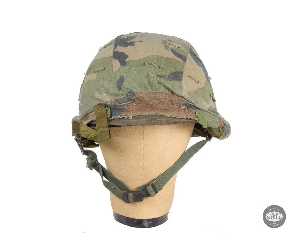 US M1 Helmet with Woodland Cover and Westinghouse Liner - 2
