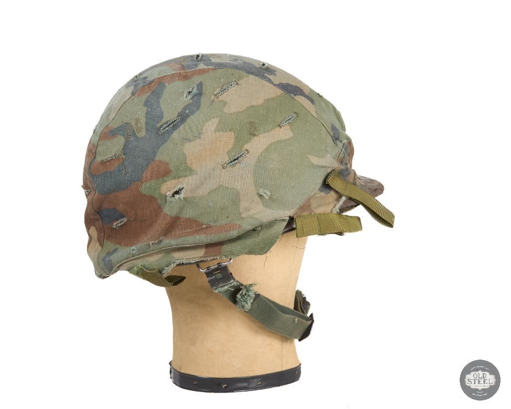 US M1 Helmet with Woodland Cover and Westinghouse Liner - 3