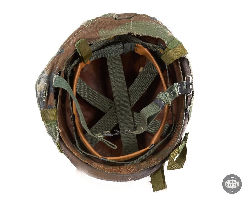 US M1 Helmet with Woodland Cover and Westinghouse Liner - 5