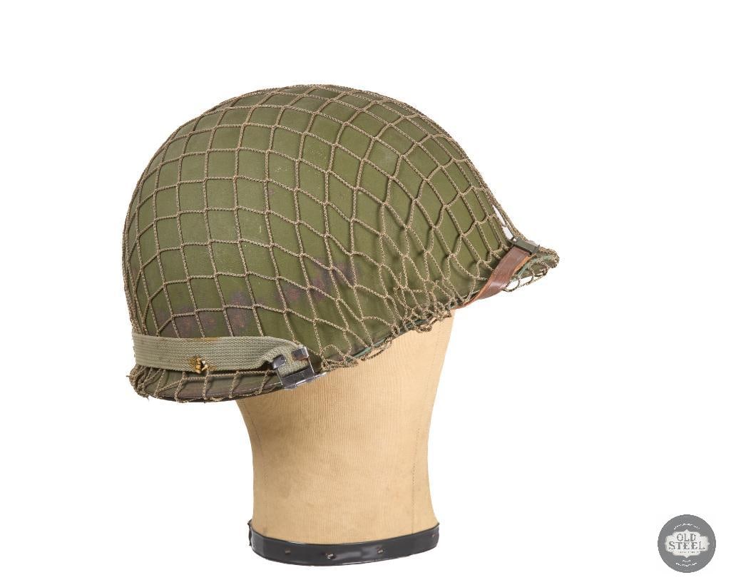 US M1 Helmet WWII With Netting Cover - 3
