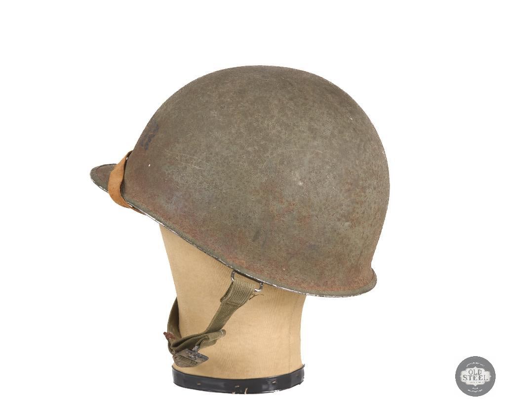 US M1 WWII Helmet with Seaman Paper Co Liner - 4
