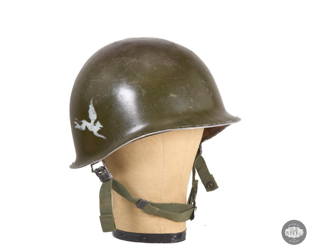US Naval M1 Helmet and Master Sgt Marked CAPAC Liner (1 of 5)