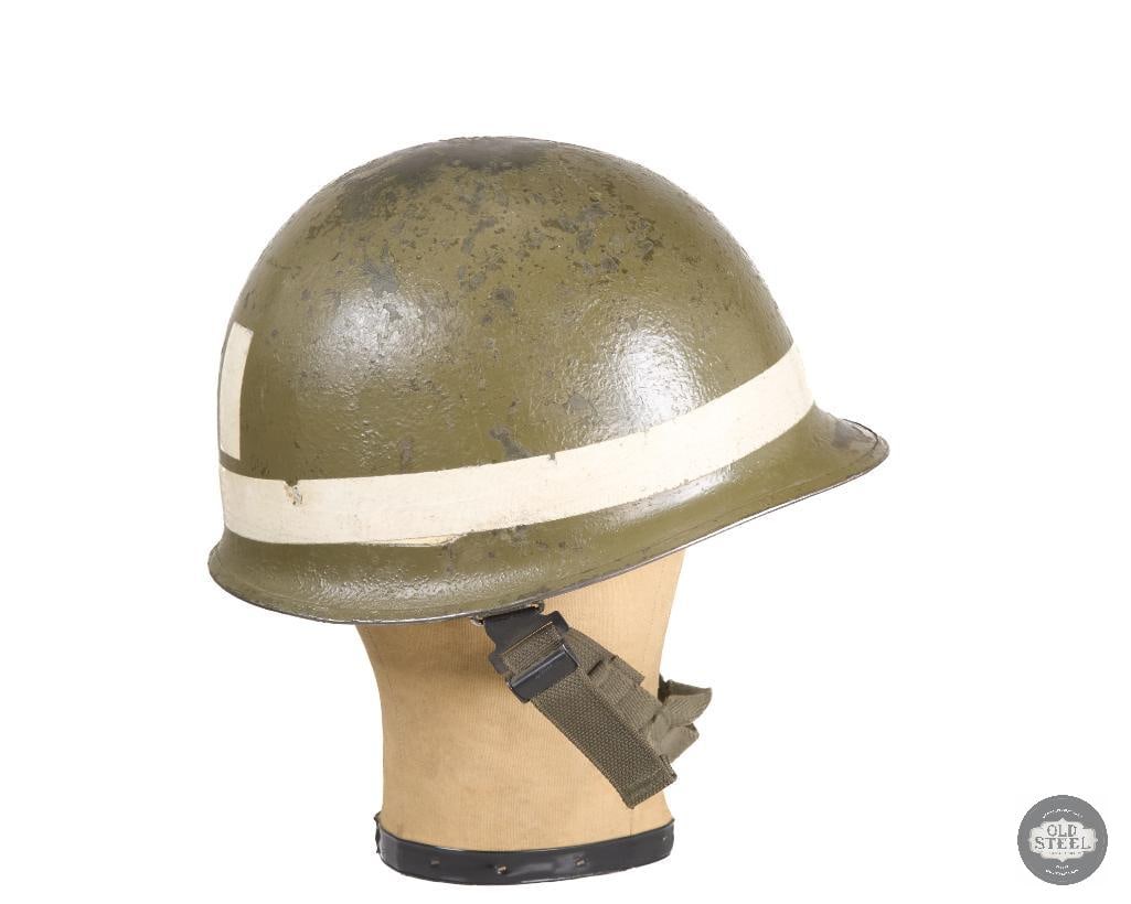 US Captain's M1 Helmet Korean War with Westinghouse Liner - 3