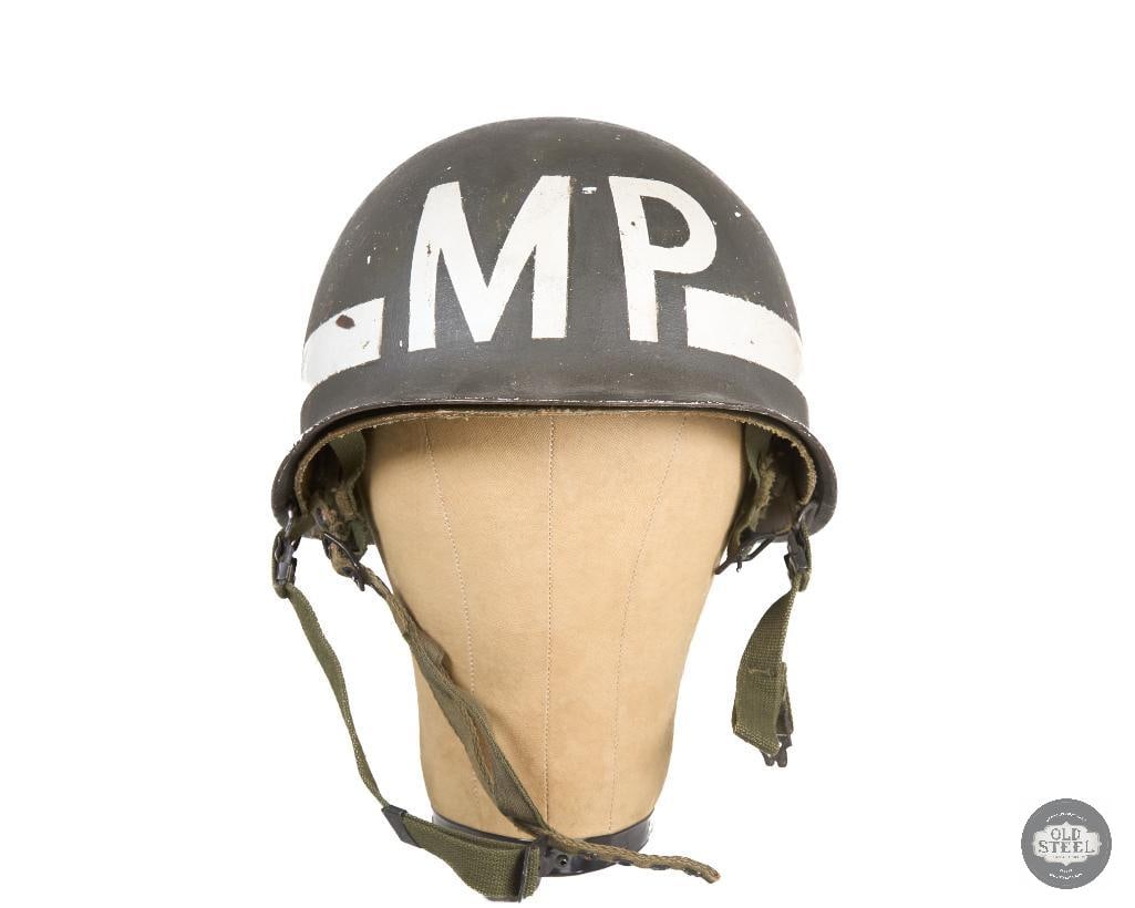 US M1 Military Police Helmet Vietnam War with Jump Liner - 2