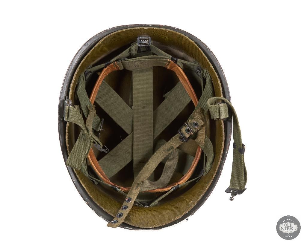 US M1 Military Police Helmet Vietnam War with Jump Liner - 5