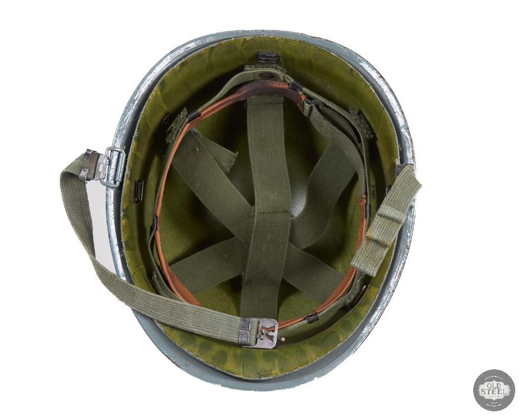 US M1 Helmet in Battleship Gray Post Vietnam War - 5