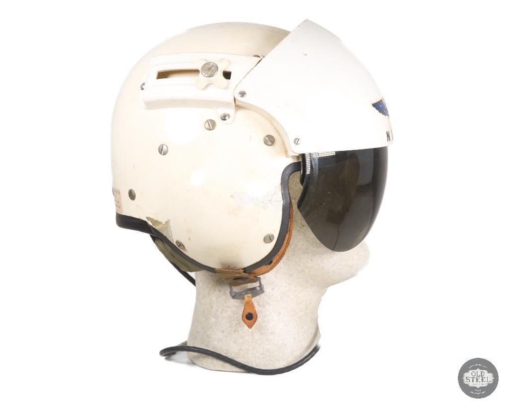 USN Gentex APH-6 Dual Visor Flight Helmet with Sonex Ears Vietnam War Era - 3
