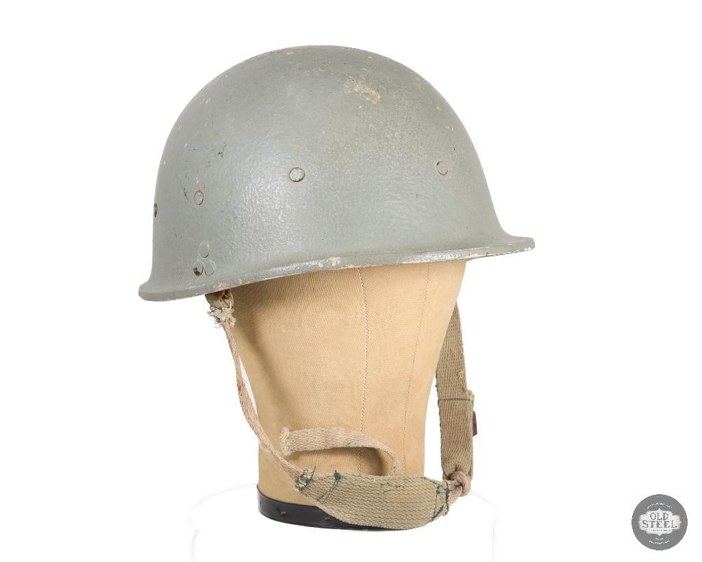 Iraqi M80 Type 1 Helmet: Iraqi M80 Type 1 Helmet THIS ITEM IS AS PICTURED WITH NO FURTHER ATTACHMENTS. ALL SALES ARE FINAL. PLEASE REFER TO THE AUCTION DESCRIPTION, LOT #1 DESCRIPTION AND TERMS OF SALE BEFORE