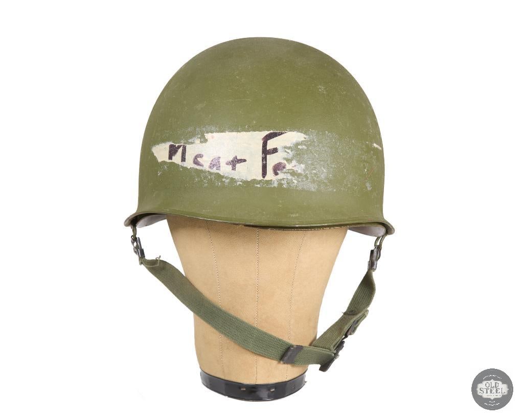 US M1 Helmet Korean War with Firestone Liner - 2