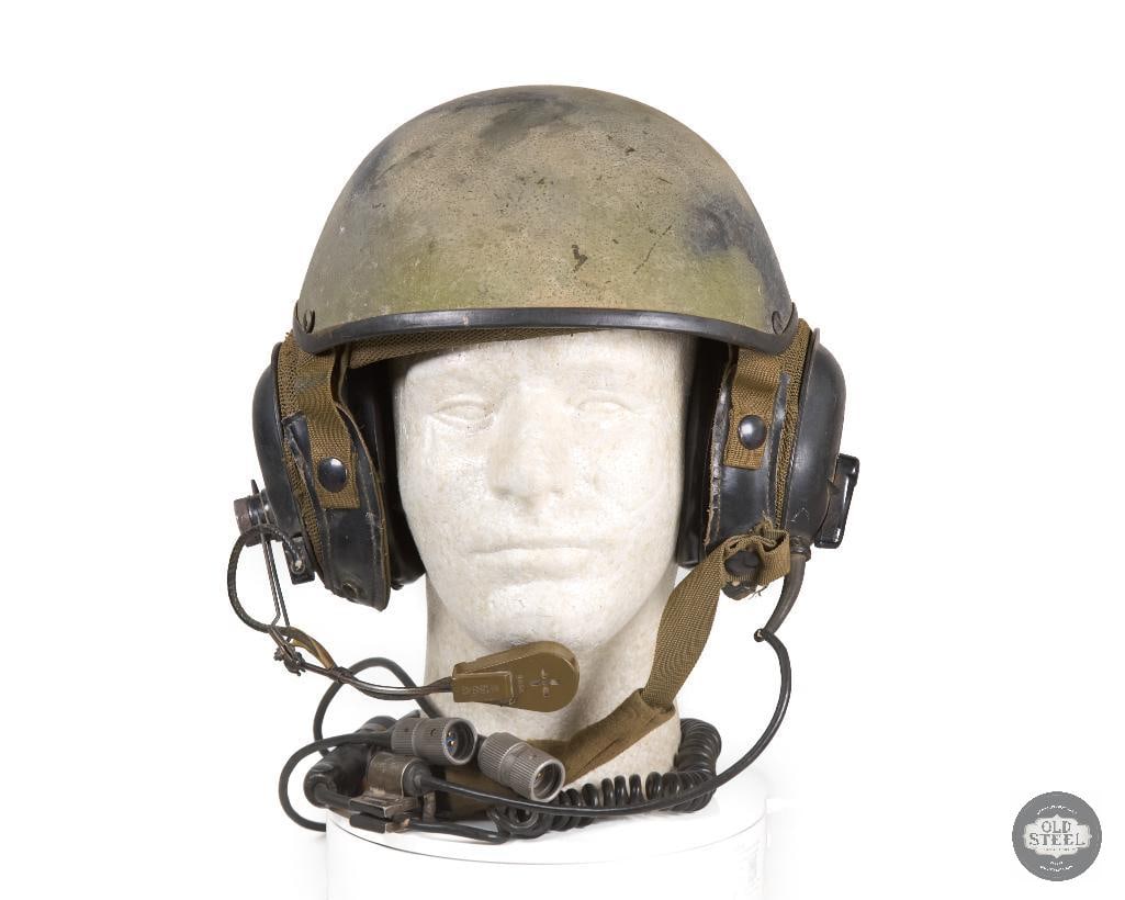 US CVC DH-132 Combat Vehicle Crew Tanker's Helmet Vietnam War Era - 2