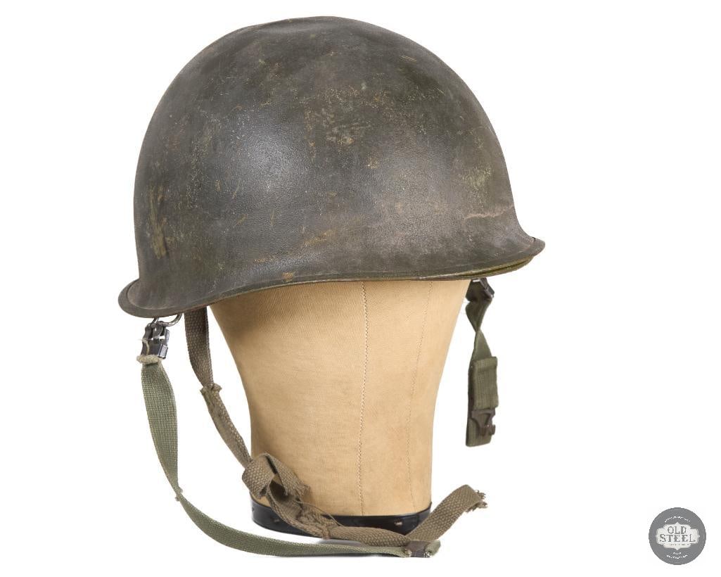 US M1 Helmet Late Vietnam War: US M1 Helmet Vietnam War. Dated 1973 on Liner Tag THIS ITEM IS AS PICTURED WITH NO FURTHER ATTACHMENTS. ALL SALES ARE FINAL. PLEASE REFER TO THE AUCTION DESCRIPTION, LOT #1 DESCRIPTION