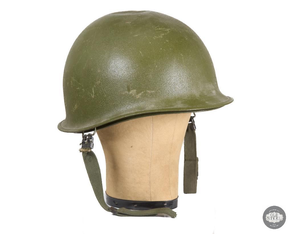 US M1 Helmet Vietnam War Jump Liner 1967 Dated Suspension: US M1 Helmet Vietnam War with jump liner. Suspension dated 1967. THIS ITEM IS AS PICTURED WITH NO FURTHER ATTACHMENTS. ALL SALES ARE FINAL. PLEASE REF