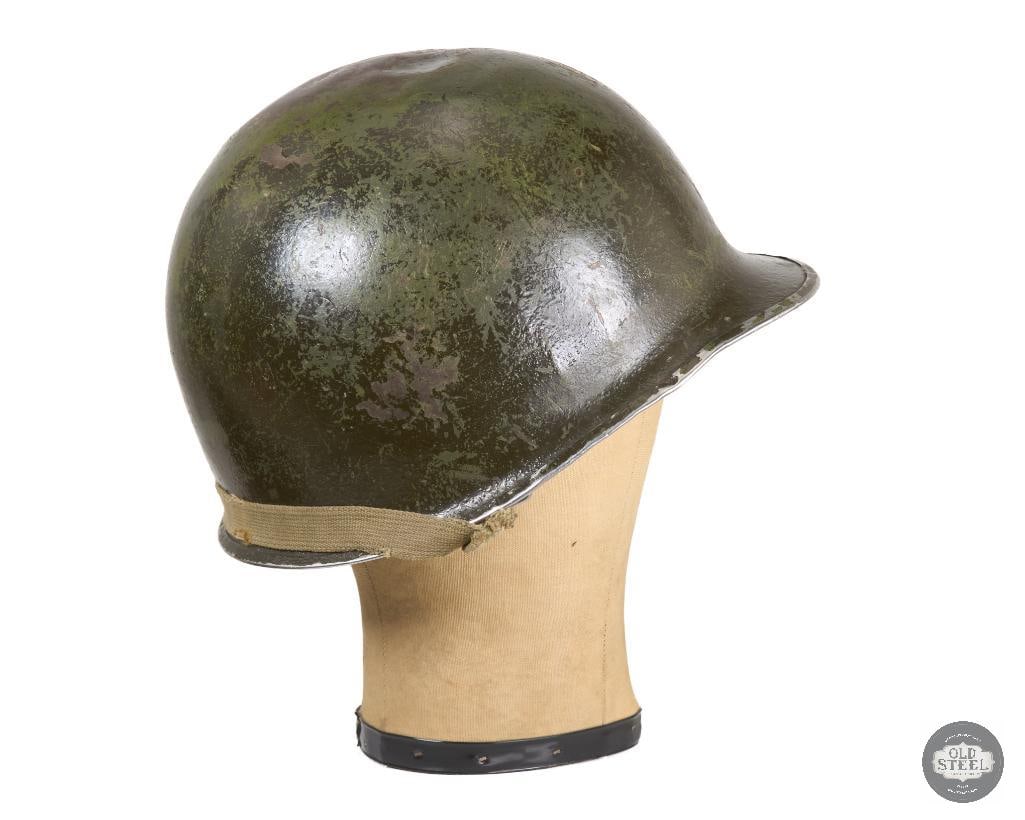 US M1 Helmet WWII Fixed Bale Shell and Firestone Liner - 2