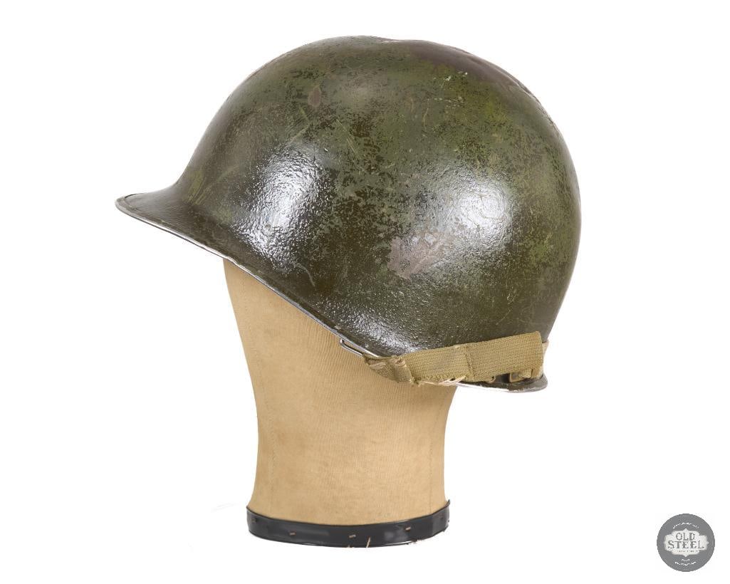 US M1 Helmet WWII Fixed Bale Shell and Firestone Liner - 3