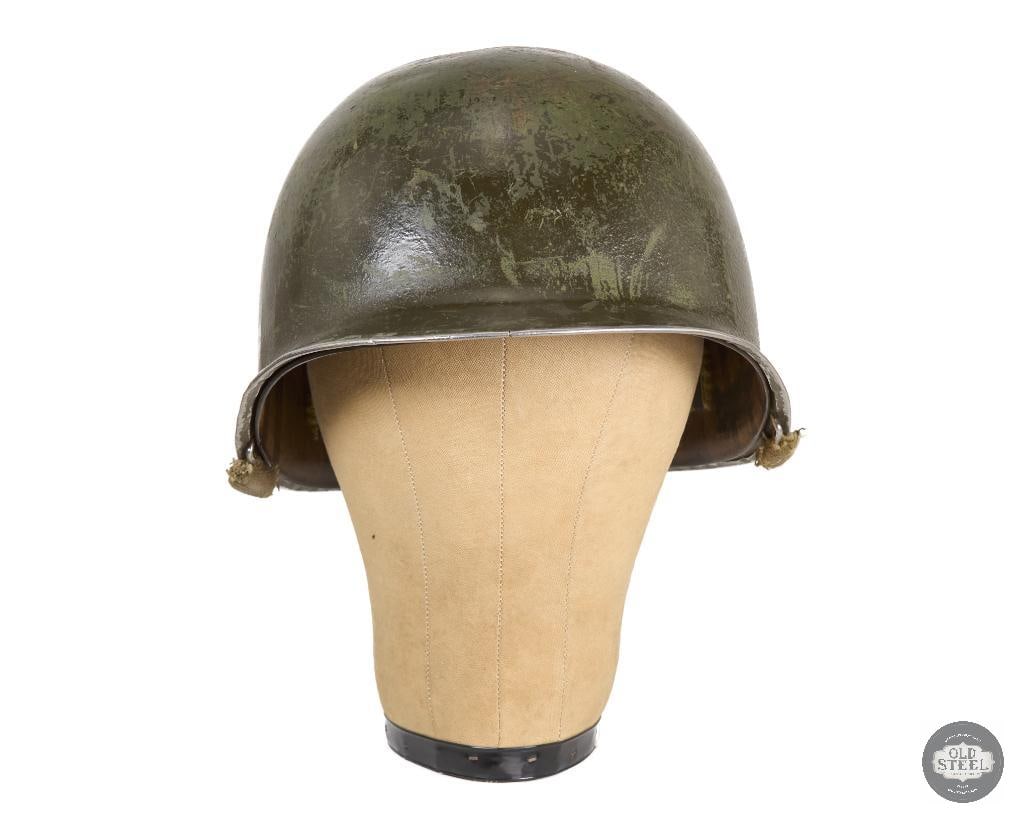 US M1 Helmet WWII Fixed Bale Shell and Firestone Liner - 4