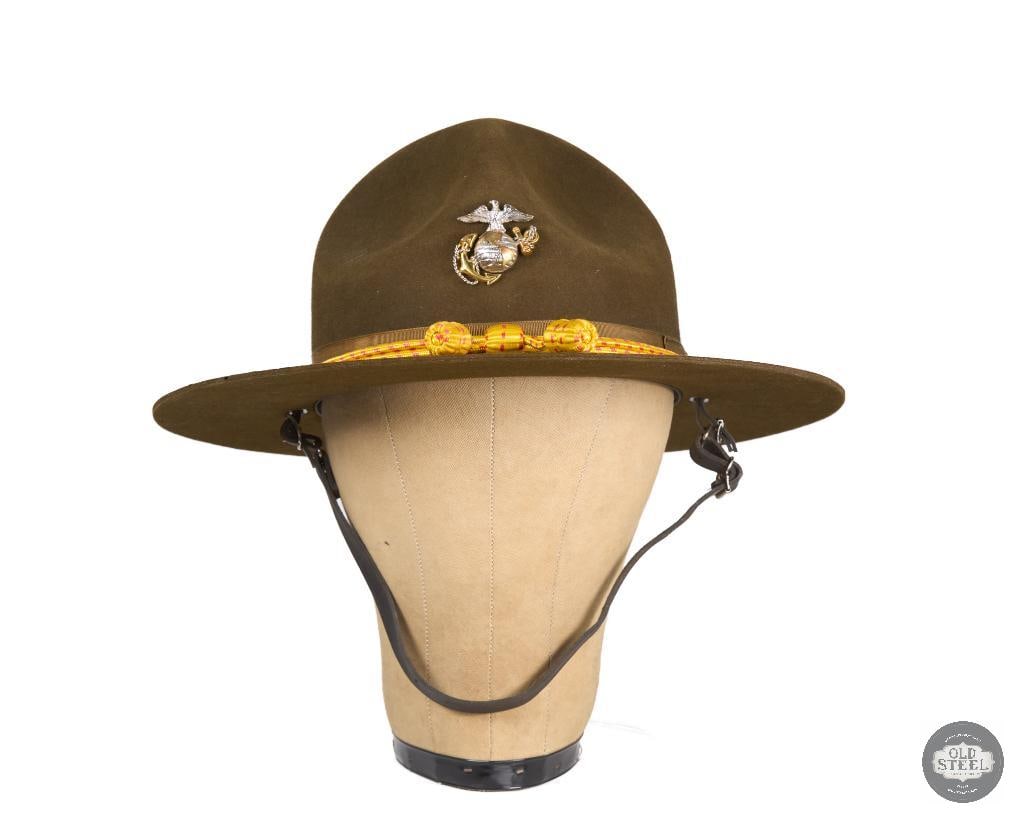 USMC Officer Stetson Campaign Hat - 7-3/8 - 4