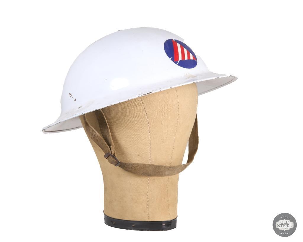 US Civil Defense Marked British Mk I Helmet WWII: US Civil Defense Marked British Mk I Helmet WWII THIS ITEM IS AS PICTURED WITH NO FURTHER ATTACHMENTS. ALL SALES ARE FINAL. PLEASE REFER TO THE AUCTION DESCRIPTION, LOT #1 DESCRIPTION AND