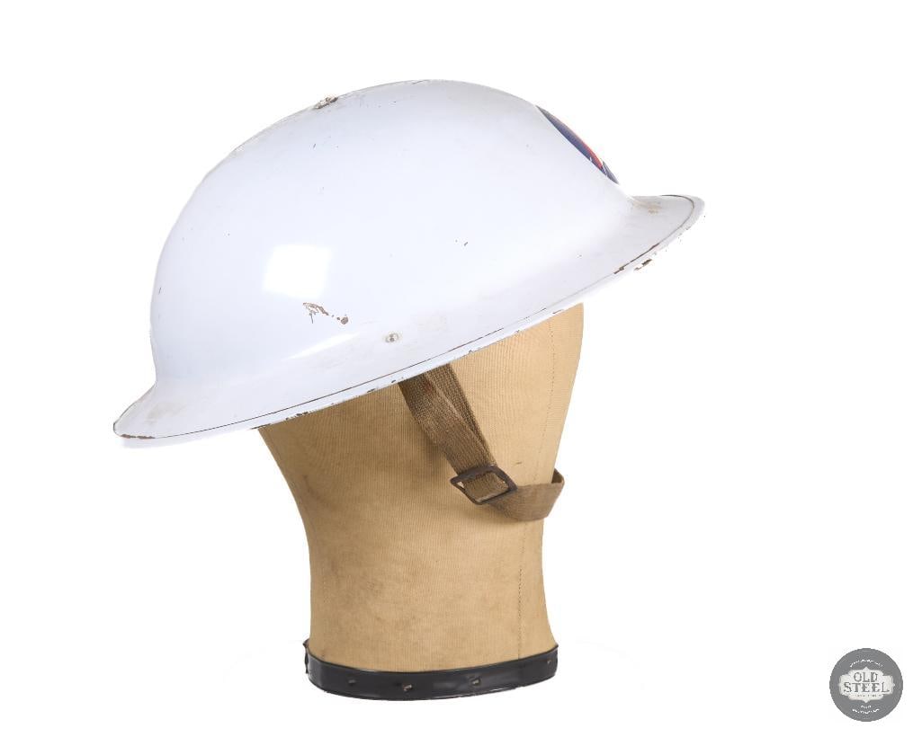 US Civil Defense Marked British Mk I Helmet WWII - 2