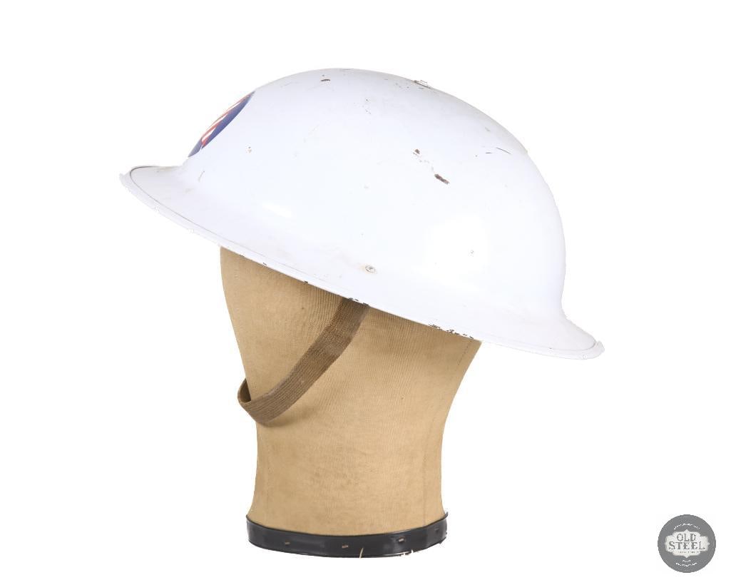 US Civil Defense Marked British Mk I Helmet WWII - 3