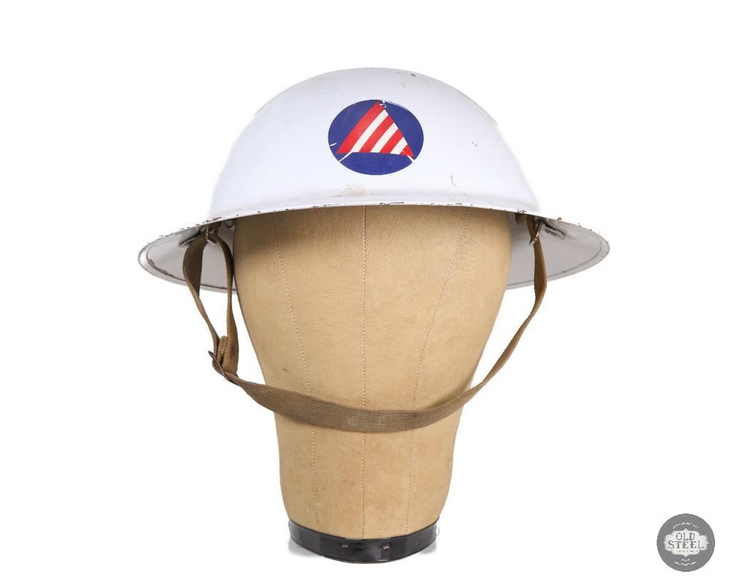 US Civil Defense Marked British Mk I Helmet WWII - 4