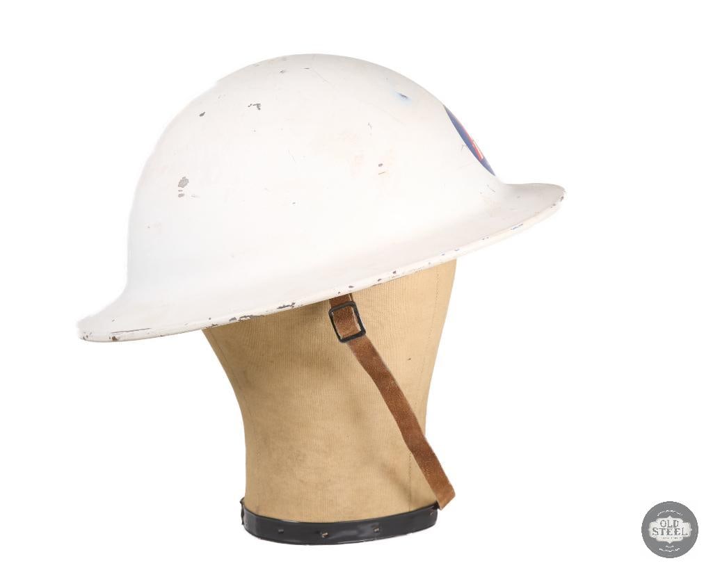 US WWII Civil Defense Steel Hard Hat by B.F. McDonald Co. - 2