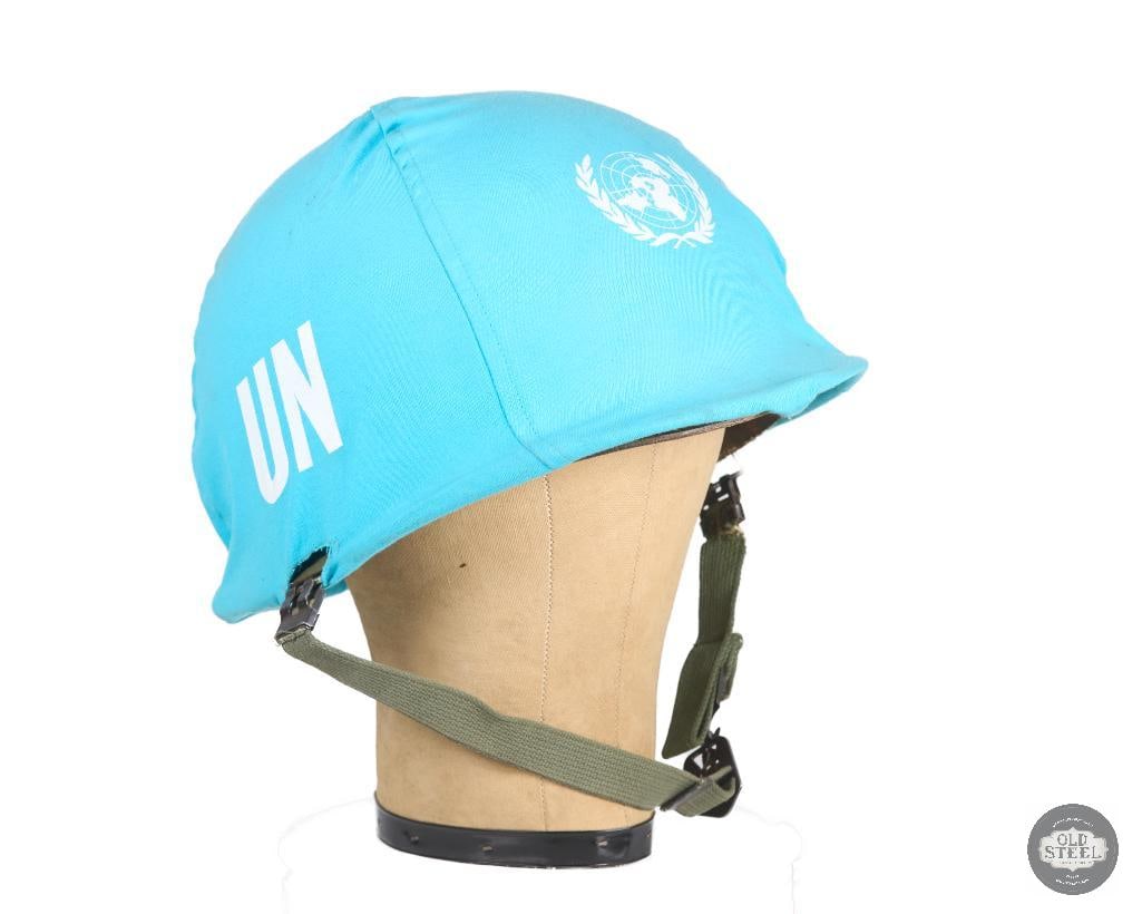 Post Vietnam War M1 Helmet with UN Cover (1 of 5)